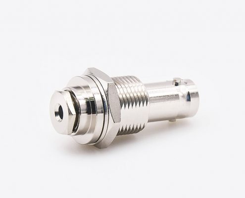 BNC面板安裝連接器RG174/RG316接線(xiàn)直式母頭前鎖穿墻