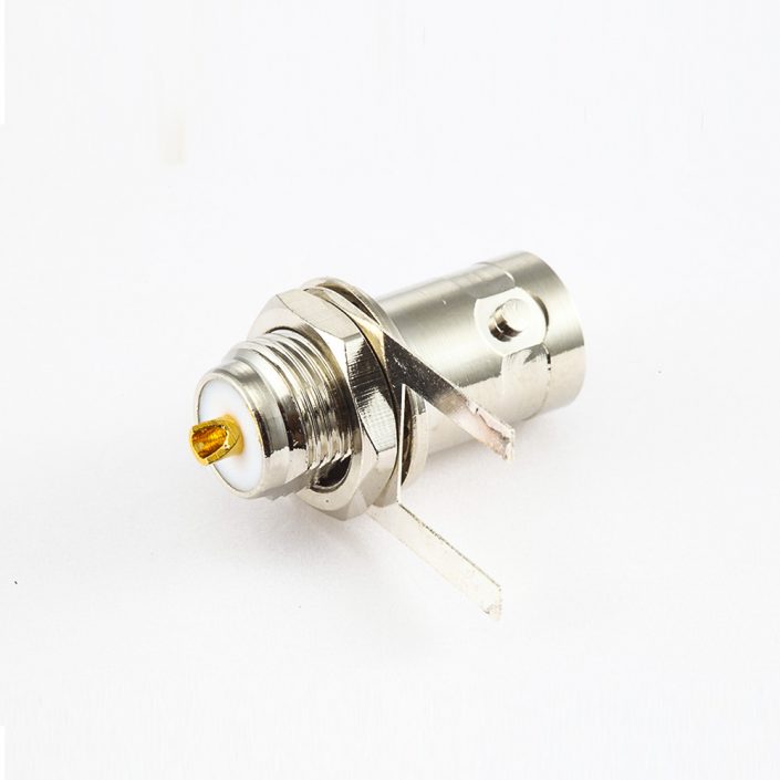 接線BNC連接器焊接母180度面板安裝后鎖穿墻50ohm 接線BNC連接器焊接母180度面板安裝后鎖穿墻50ohm