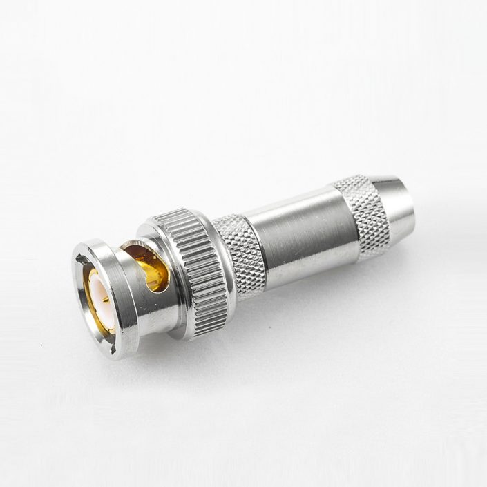 BNC 75Ω公頭直式壓接RG179/SYV75-1.5電纜 BNC 75Ω公頭直式壓接RG179/SYV75-1.5電纜