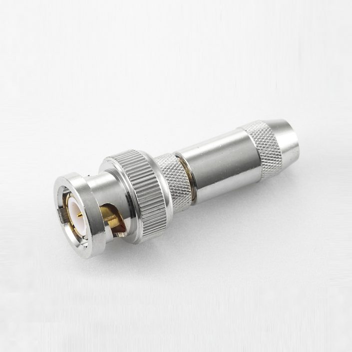BNC 75歐姆公頭直式壓接RG59/SYV75-4電纜 BNC 75歐姆公頭直式壓接RG59/SYV75-4電纜