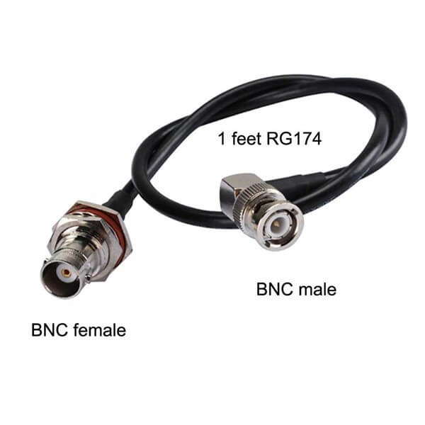 BNC接頭射頻線RG174接防水BNC母頭轉(zhuǎn)公頭 BNC接頭射頻線RG174接防水BNC母頭轉(zhuǎn)公頭